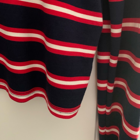 Halogen: Striped Long Sleeve Crew Neck Top - Picture 7 of 14